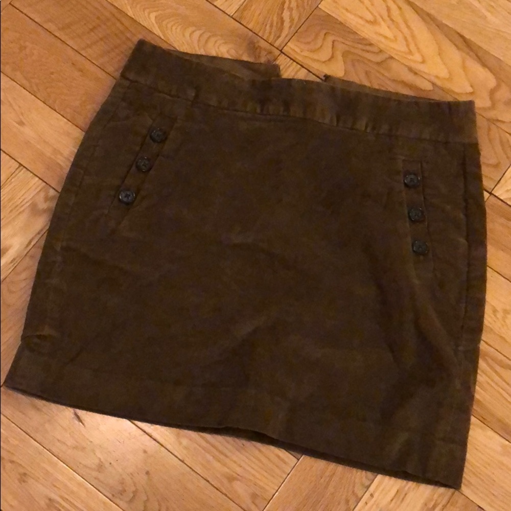 Brown Corduroy Skirt